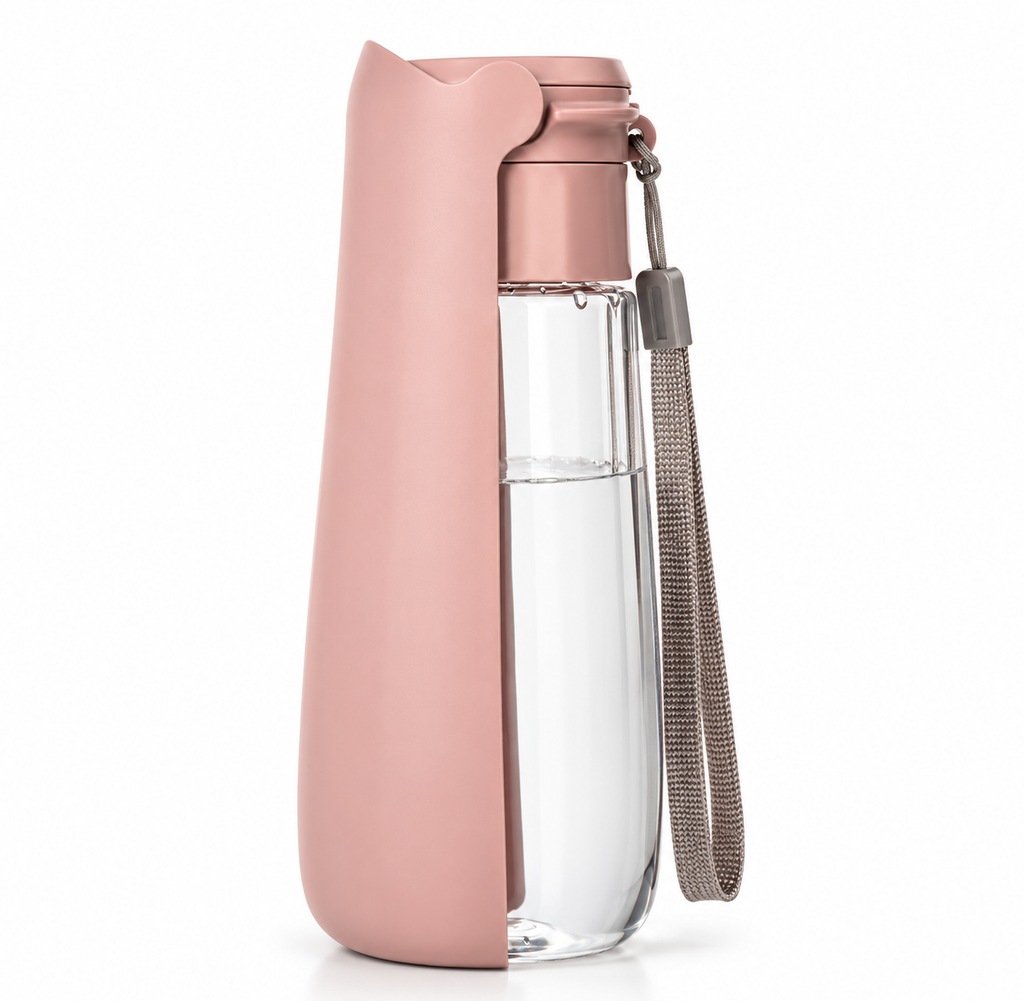 Dog Water Bottle ~pink~